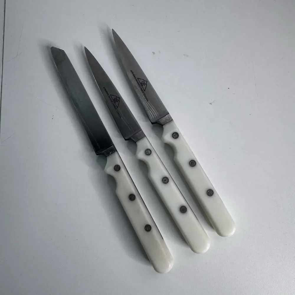 Vintage Stubai Tirol Alpenstahl Handgeschmedet  Stainless Knife Set of 3